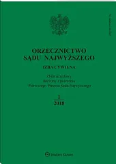 Orzecznictwo Sądu Najwyższego. Izba Cywilna  Orzecznictwo Sądu Najwyższego. Izba Cywilna