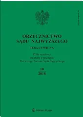 Orzecznictwo Sądu Najwyższego. Izba Cywilna 