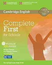 Complete First for Schools Workbook with,Barbara Thomas