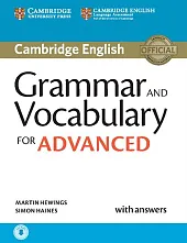 Grammar and Vocabulary for Advanced with,Amrtin Hewings