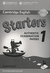 Cambridge English Starters 1 Authentic Examination,