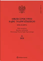Orzecznictwo Sądu Najwyższego. Izba Karna  Orzecznictwo Sądu Najwyższego. Izba Karna