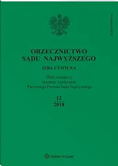 Orzecznictwo Sądu Najwyższego. Izba Cywilna 
