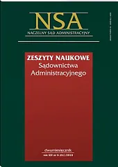 Zeszyty Naukowe Sądownictwa Administracyjnego 