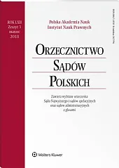 Orzecznictwo Sądów Polskich 