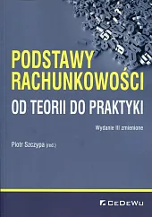 Podstawy rachunkowości Od teorii do praktyki Podstawy rachunkowości Od teorii do praktyki