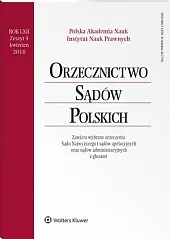 Orzecznictwo Sądów Polskich 