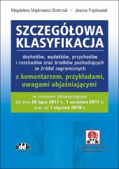Szczegółowa klasyfikacja dochodów wydatków przychodów i rozchodów oraz środków pochodzących ze źródeł zagranicznych z komentarzem przykładami uwagami objaśniającymi Szczegółowa klasyfikacja dochodów wydatków przychodów i rozchodów oraz środków pochodzących ze źródeł zagranicznych z komentarzem przykładami uwagami objaśniającymi