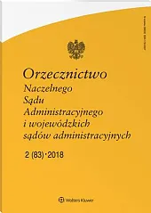 Orzecznictwo Naczelnego Sądu Administracyjnego i Wojewódzkich,  Orzecznictwo Naczelnego Sądu Administracyjnego i Wojewódzkich,