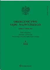Orzecznictwo Sądu Najwyższego. Izba Cywilna 