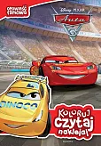 Auta 3 Koloruj czytaj naklejaj
