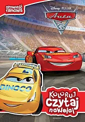 Auta 3 Koloruj czytaj naklejajKatarzyna Nędzi