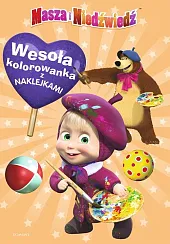 Masza i Niedźwiedź Wesoła kolorowanka z,Marta Jamrógiewicz