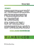 Sprawozdawczość przedsiębiorstw w zakresie ich społecznej odpowiedzialności.