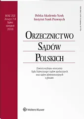Orzecznictwo Sądów Polskich 