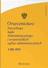 Orzecznictwo Naczelnego Sądu Administracyjnego i Wojewódzkich,  Orzecznictwo Naczelnego Sądu Administracyjnego i Wojewódzkich,