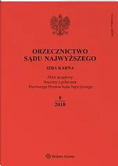 Orzecznictwo Sądu Najwyższego. Izba Karna  Orzecznictwo Sądu Najwyższego. Izba Karna