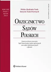 Orzecznictwo Sądów Polskich  Orzecznictwo Sądów Polskich