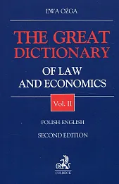 The Great Dictionary of Law and Economics 2 Polish - English