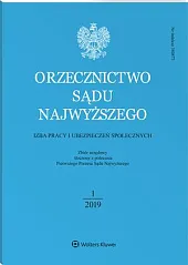 Orzecznictwo Sądu Najwyższego. Izba Pracy i, 