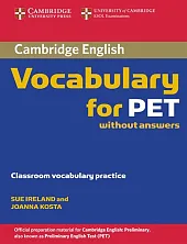Cambridge Vocabulary for PET Edition without,Sue Ireland