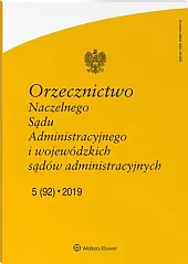 Orzecznictwo Naczelnego Sądu Administracyjnego i Wojewódzkich, 