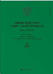 Orzecznictwo Sądu Najwyższego. Izba Cywilna 