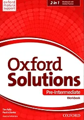 Oxford Solutions Pre Intermediate Workbook + Online Practice