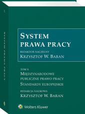 System Prawa Pracy. TOM X. Międzynarodowe publiczne prawo pracy. Standardy europejskie System Prawa Pracy. TOM X. Międzynarodowe publiczne prawo pracy. Standardy europejskie