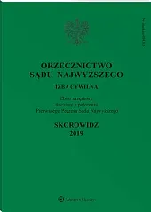 Orzecznictwo Sądu Najwyższego. Izba Cywilna 