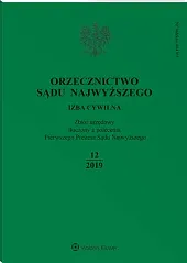 Orzecznictwo Sądu Najwyższego. Izba Cywilna 