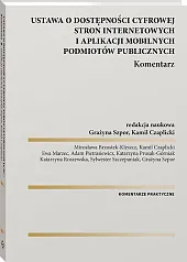 Ustawa o dostępności cyfrowej stron internetowych i aplikacji mobilnych podmiotów publicznych. Komentarz