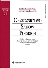 Orzecznictwo Sądów Polskich 