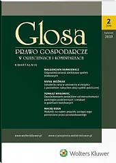 Glosa - Prawo Gospodarcze w Orzeczeniach,  Glosa - Prawo Gospodarcze w Orzeczeniach,