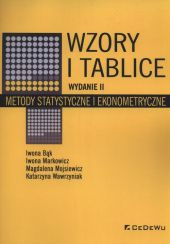 Wzory i tablice. Metody statystyczne i ekonometryczne Wzory i tablice. Metody statystyczne i ekonometryczne