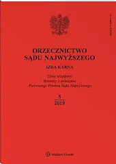 Orzecznictwo Sądu Najwyższego. Izba Karna 