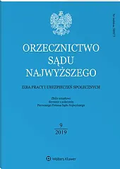 Orzecznictwo Sądu Najwyższego. Izba Pracy i, 