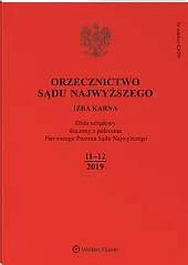 Orzecznictwo Sądu Najwyższego. Izba Karna  Orzecznictwo Sądu Najwyższego. Izba Karna