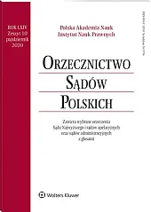 Orzecznictwo Sądów Polskich  Orzecznictwo Sądów Polskich