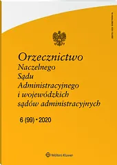 Orzecznictwo Naczelnego Sądu Administracyjnego i Wojewódzkich,  Orzecznictwo Naczelnego Sądu Administracyjnego i Wojewódzkich,