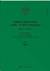Orzecznictwo Sądu Najwyższego. Izba Cywilna  Orzecznictwo Sądu Najwyższego. Izba Cywilna