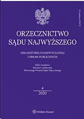 Orzecznictwo Sądu Najwyższego. Izba Kontroli Nadzwyczajnej, 