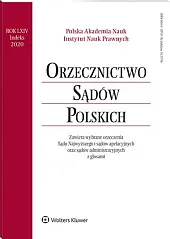 Orzecznictwo Sądów Polskich  Orzecznictwo Sądów Polskich