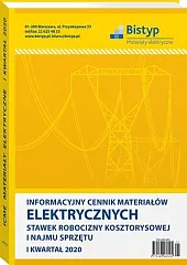 Informacyjny cennik MATERIAŁÓW ELEKTRYCZNYCH, stawek robocizny, 
