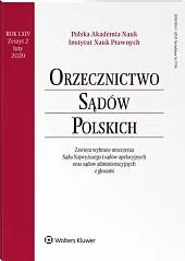 Orzecznictwo Sądów Polskich  Orzecznictwo Sądów Polskich