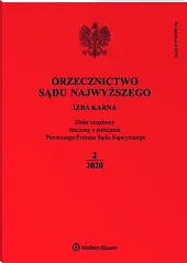 Orzecznictwo Sądu Najwyższego. Izba Karna 