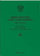 Orzecznictwo Sądu Najwyższego. Izba Cywilna 