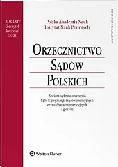 Orzecznictwo Sądów Polskich  Orzecznictwo Sądów Polskich