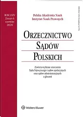 Orzecznictwo Sądów Polskich  Orzecznictwo Sądów Polskich