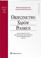 Orzecznictwo Sądów Polskich 